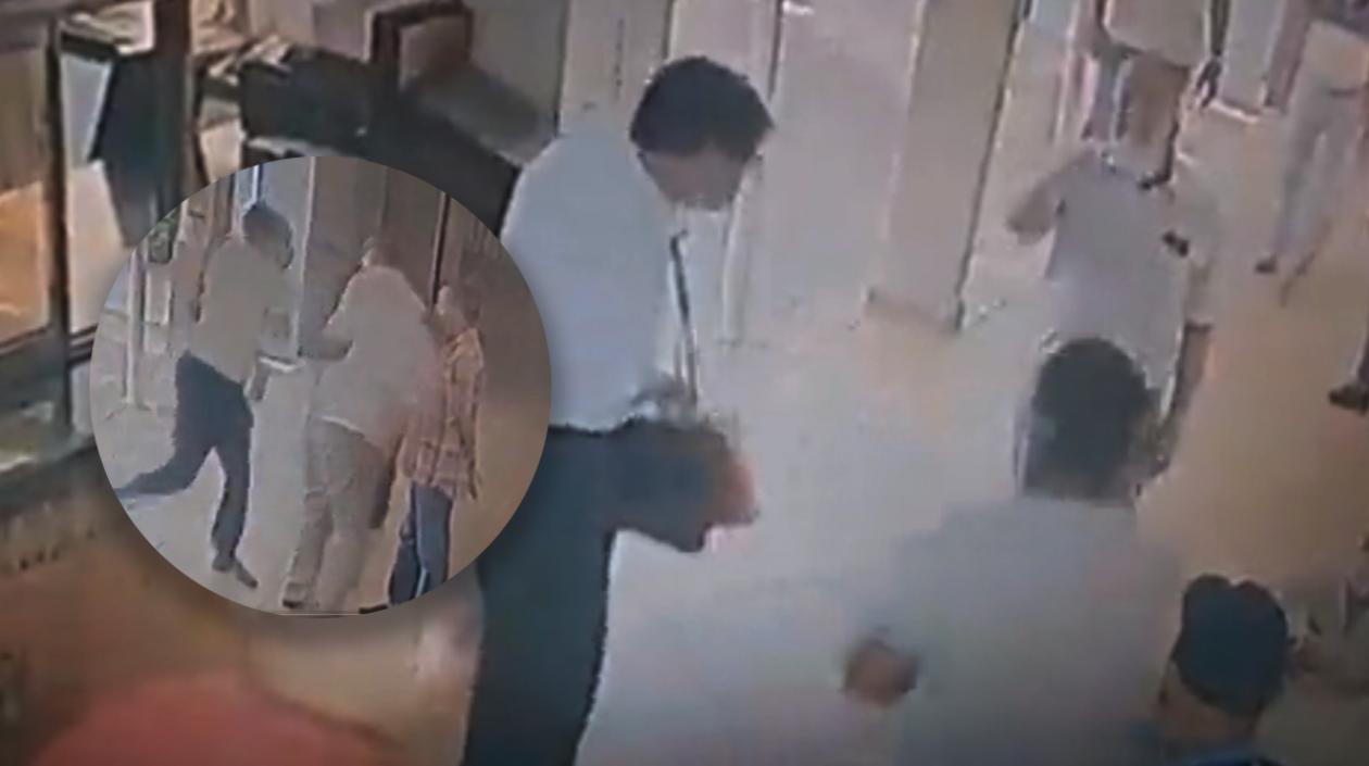 El momento de la agresión.