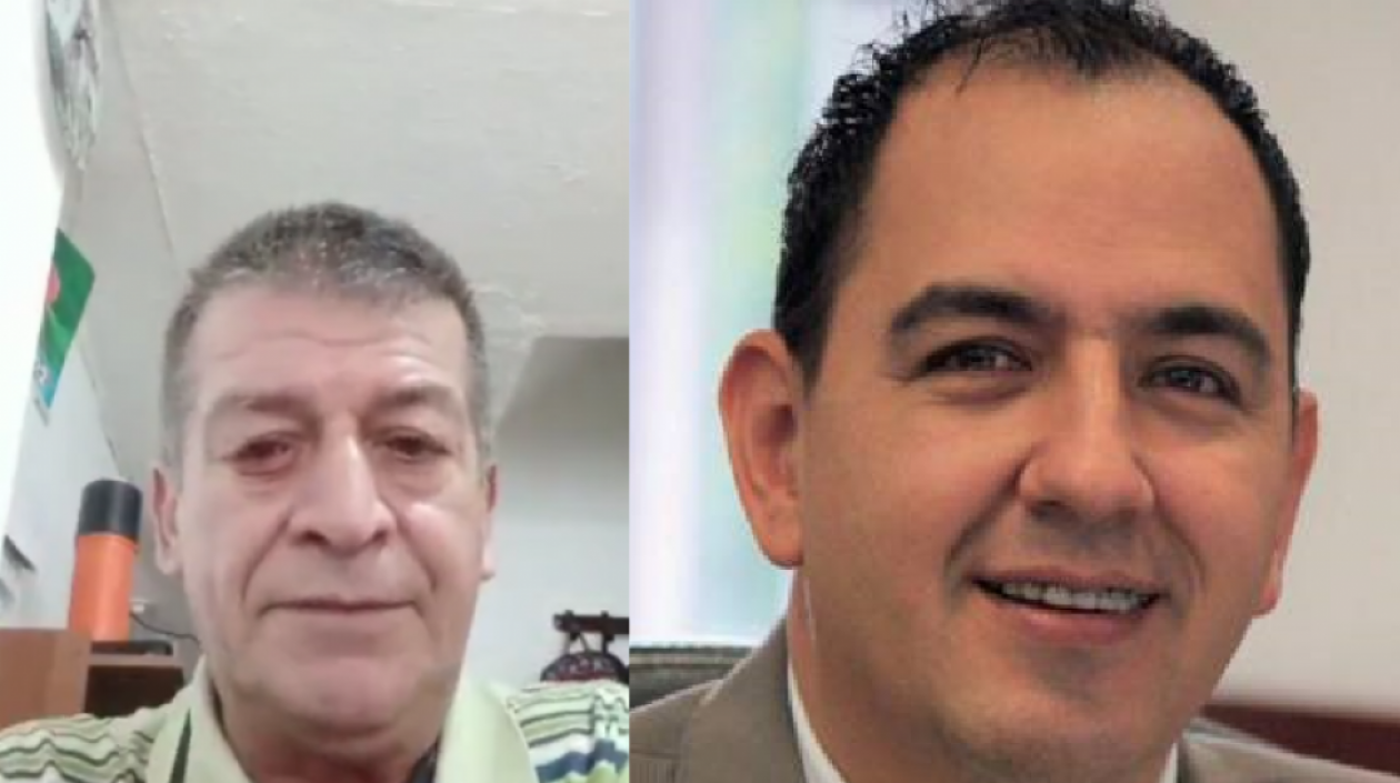 Carlos Jaime Gutiérrez Ibáñez, conductor, y el concejal Julián Osorio.