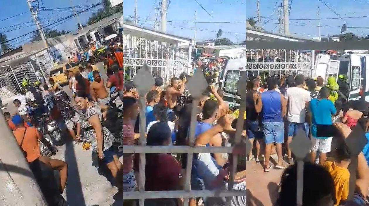 El hombre casi es linchado por la comunidad. 