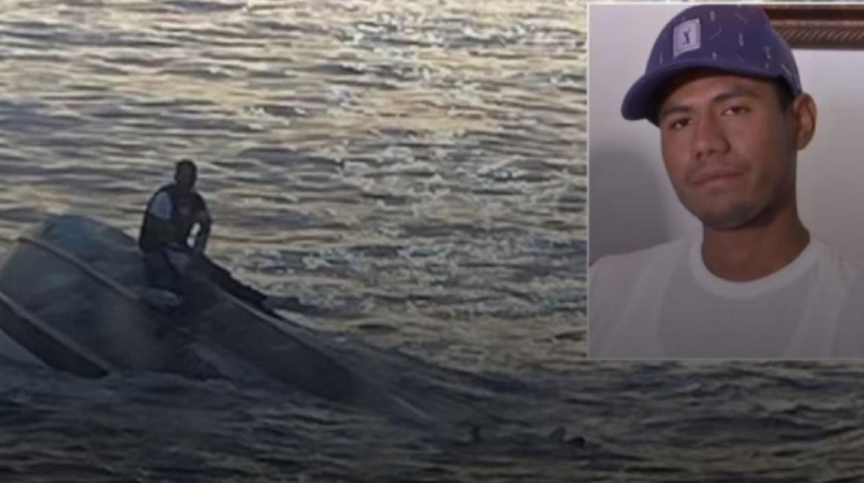 Juan Esteban Montoya Caicedo fue encontrado así el día de su rescate.