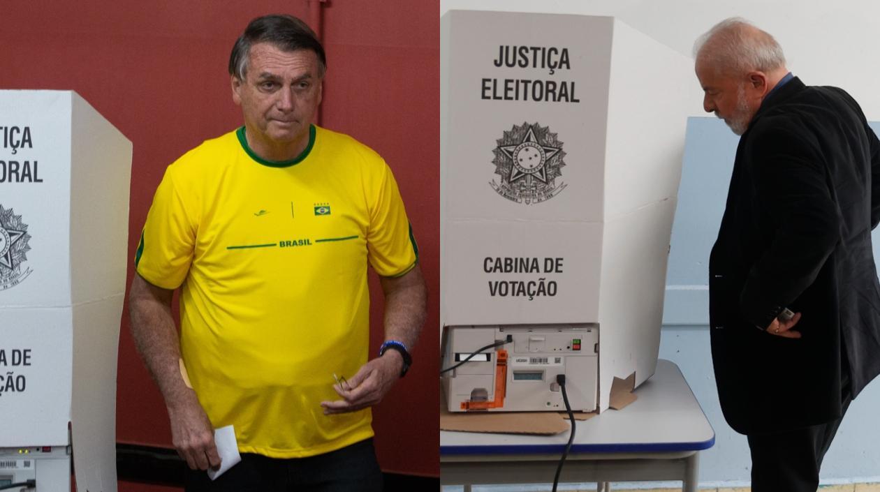 El presidente de Brasil, Jair Bolsonaro y Luiz Inácio Lula da Silva