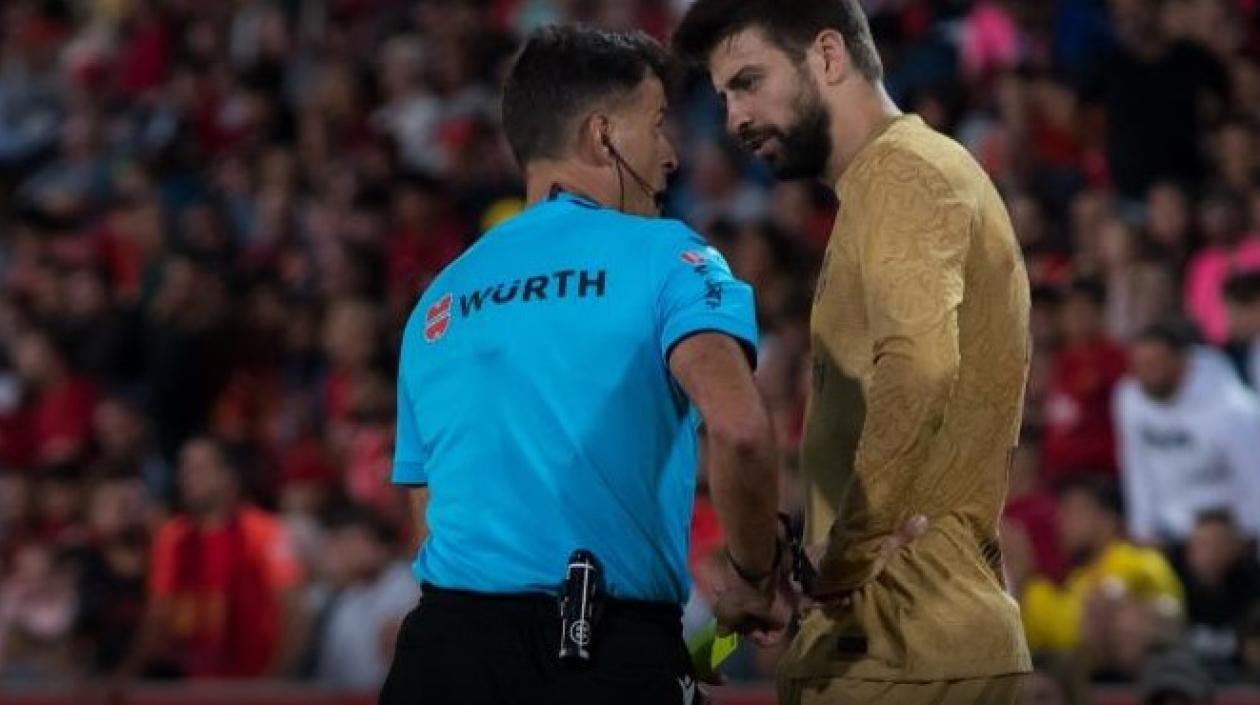 Gerard Piqué en el partido ante Mallorca celebrado este sábado.