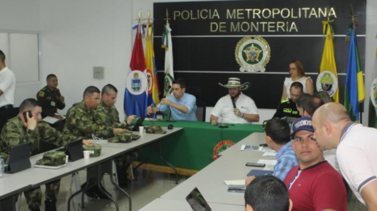 Consejo extraordinario de seguridad en Montería.