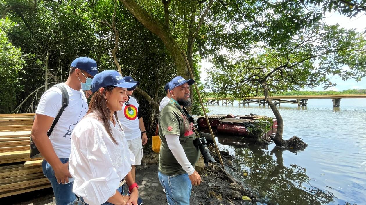 Sector del ecoparque de la Ciénaga de Mallorquín. 