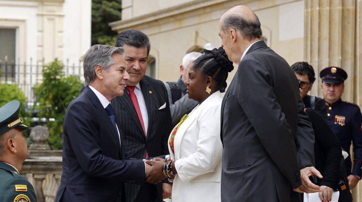 Llegada de Antony Blinken a la Casa de Nariño.
