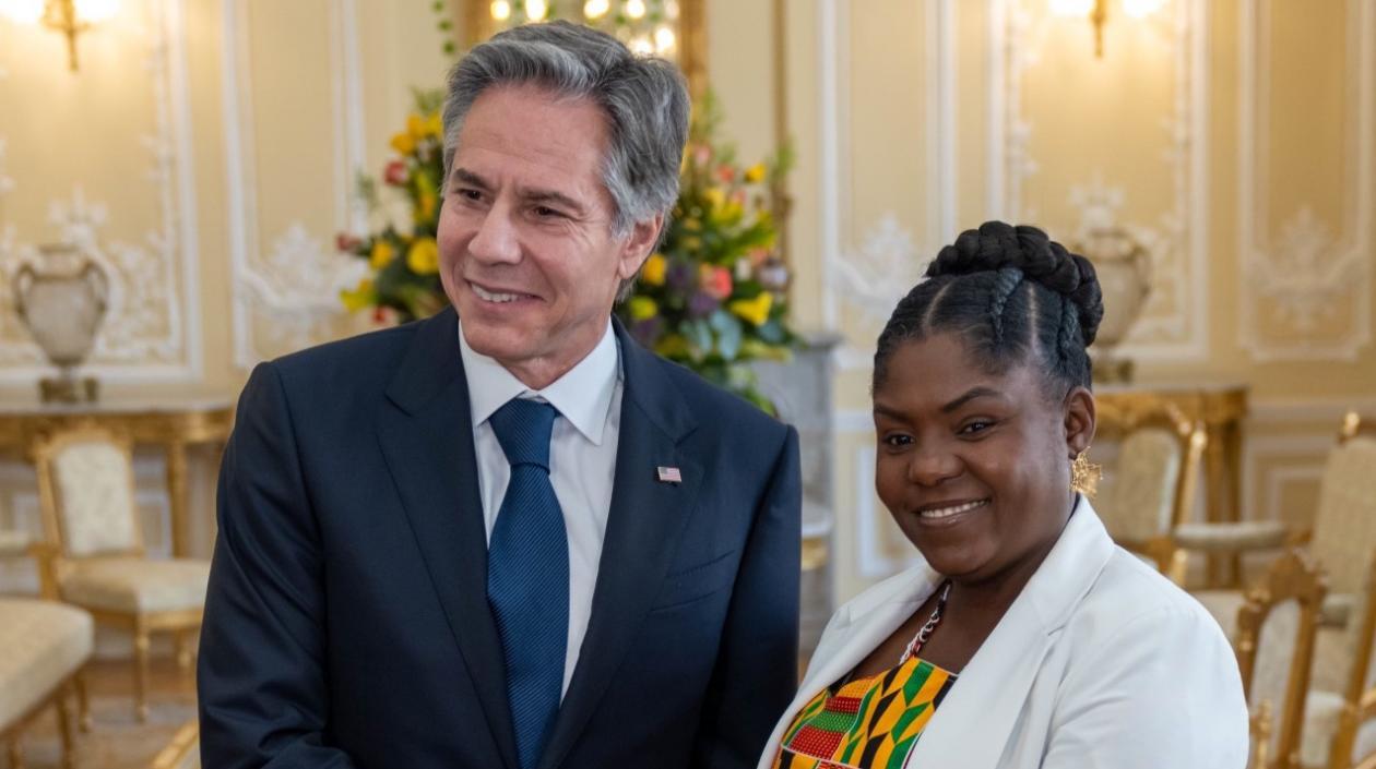 Antony Blinken y Francia Márquez.