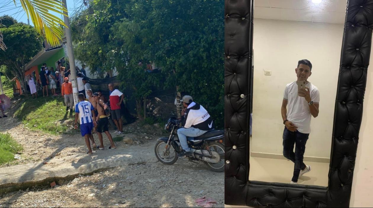 Richard Sanjuán fue asesinado en el patio de su casa. 