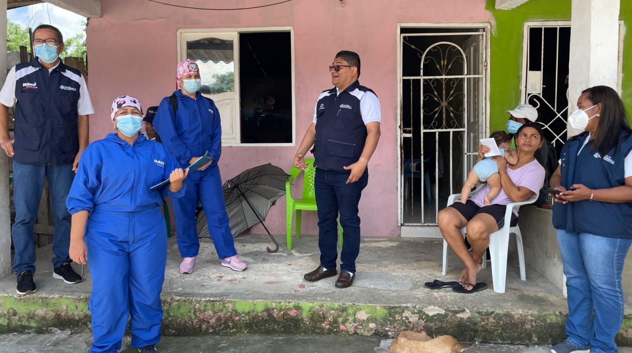 Secretaría distrital de Salud en el barrio Las Américas.
