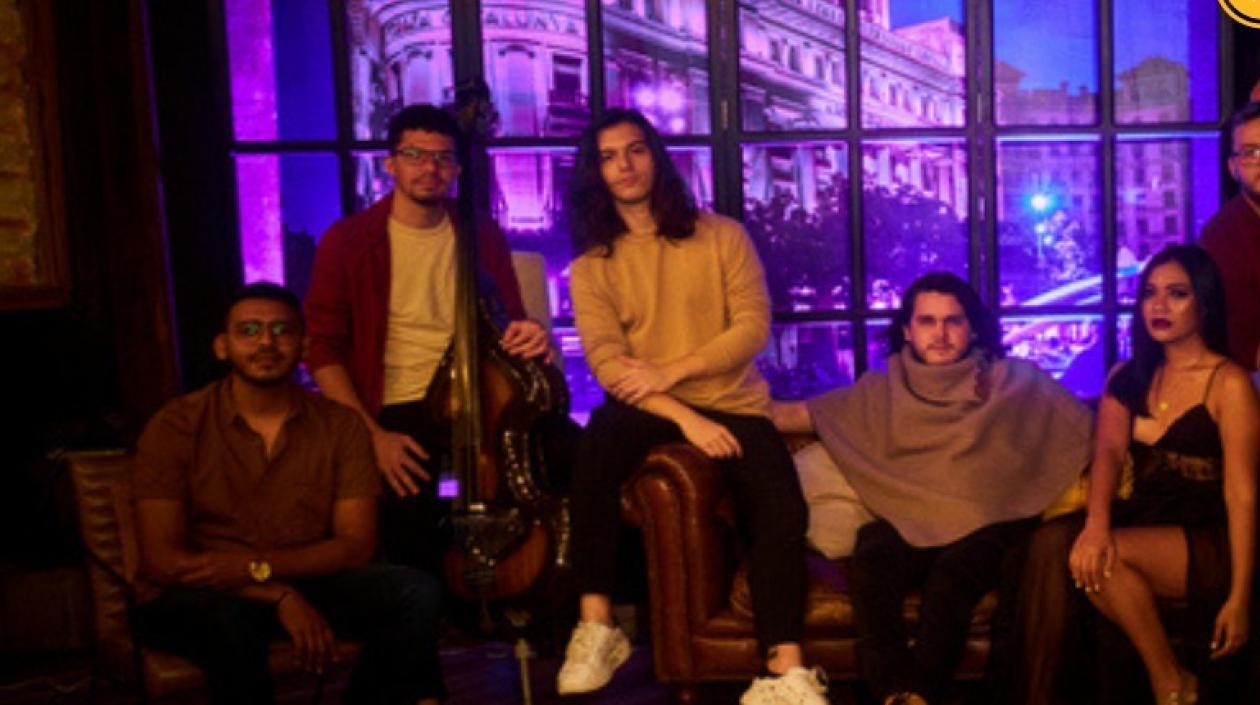 Afiche promocional del concierto Puerta de Oro Jazz Music.