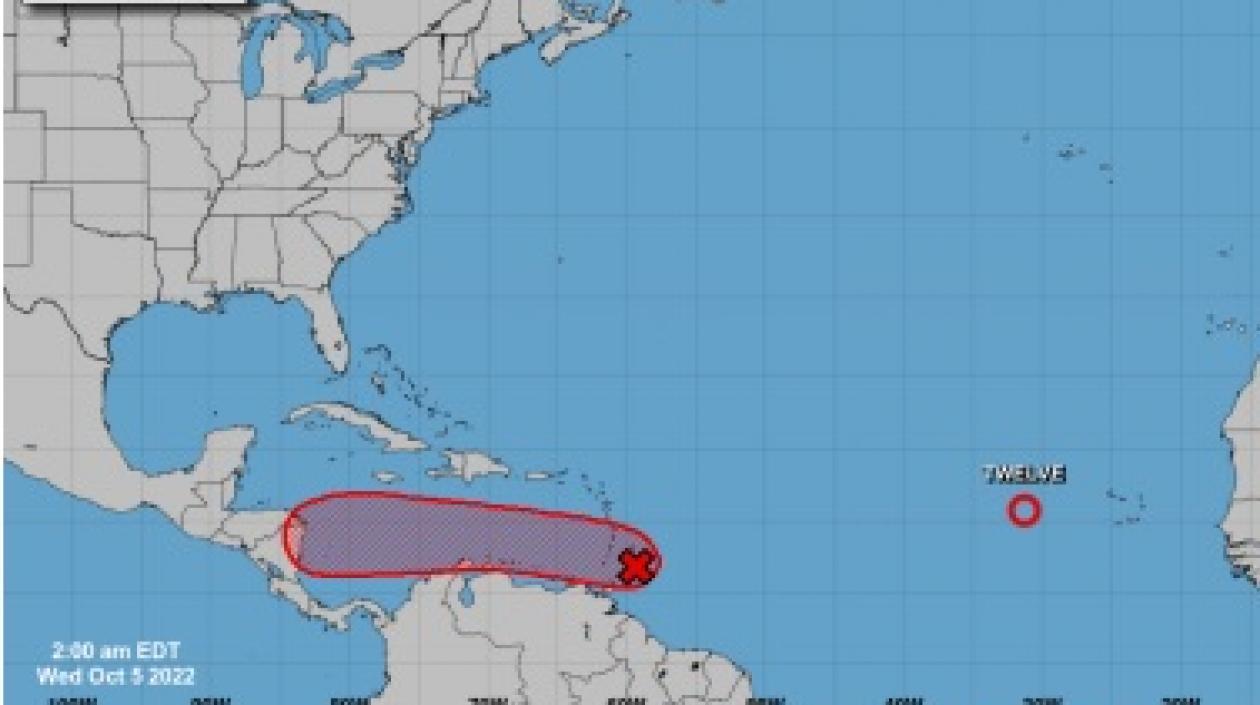 Imagen de la onda tropical.