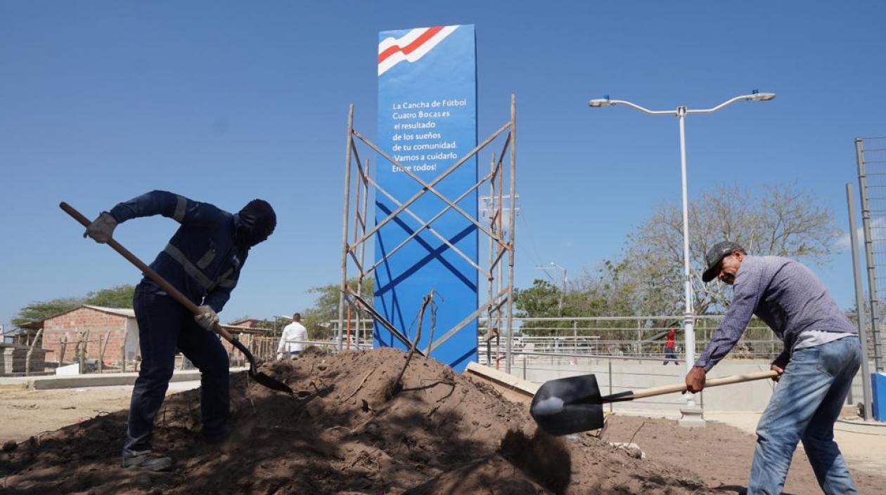 Imagen de los trabajos.