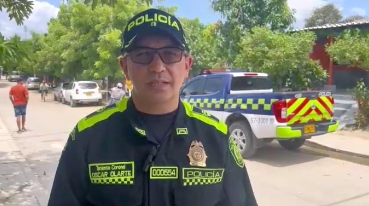 Teniente coronel Óscar Olarte. 