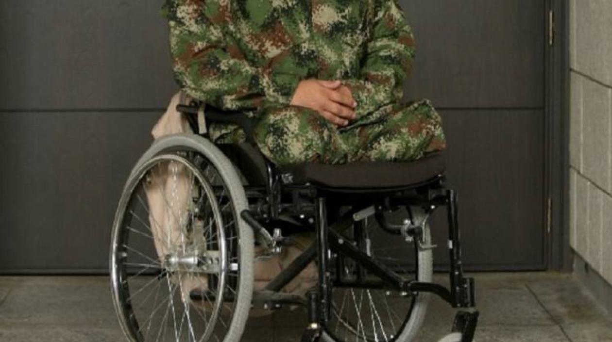 Soldado víctima del conflicto armado. 