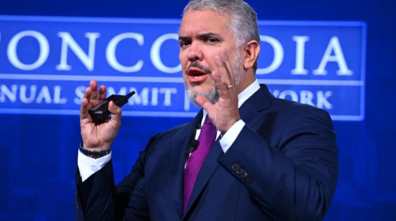 El expresidente Iván Duque.