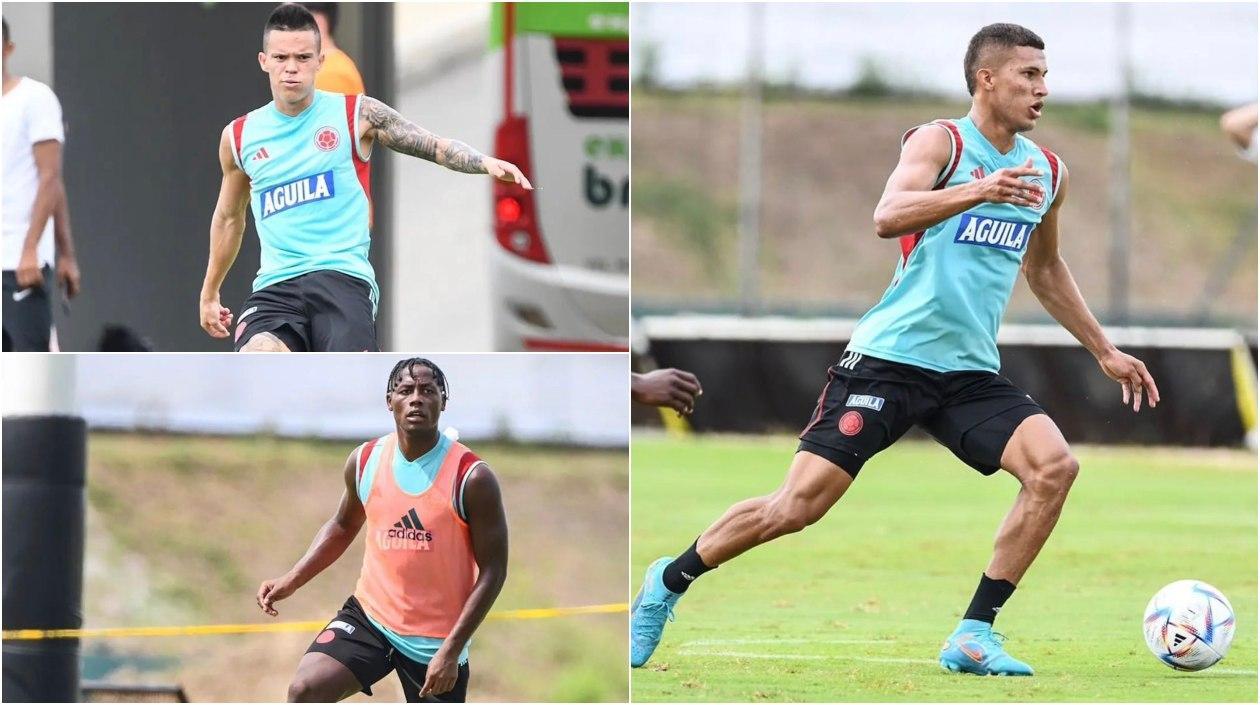 Walmer Pacheco, Dany Rosero y Nelson Deossa. 