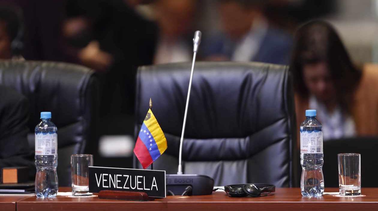 La silla vacía de Venezuela en la OEA.