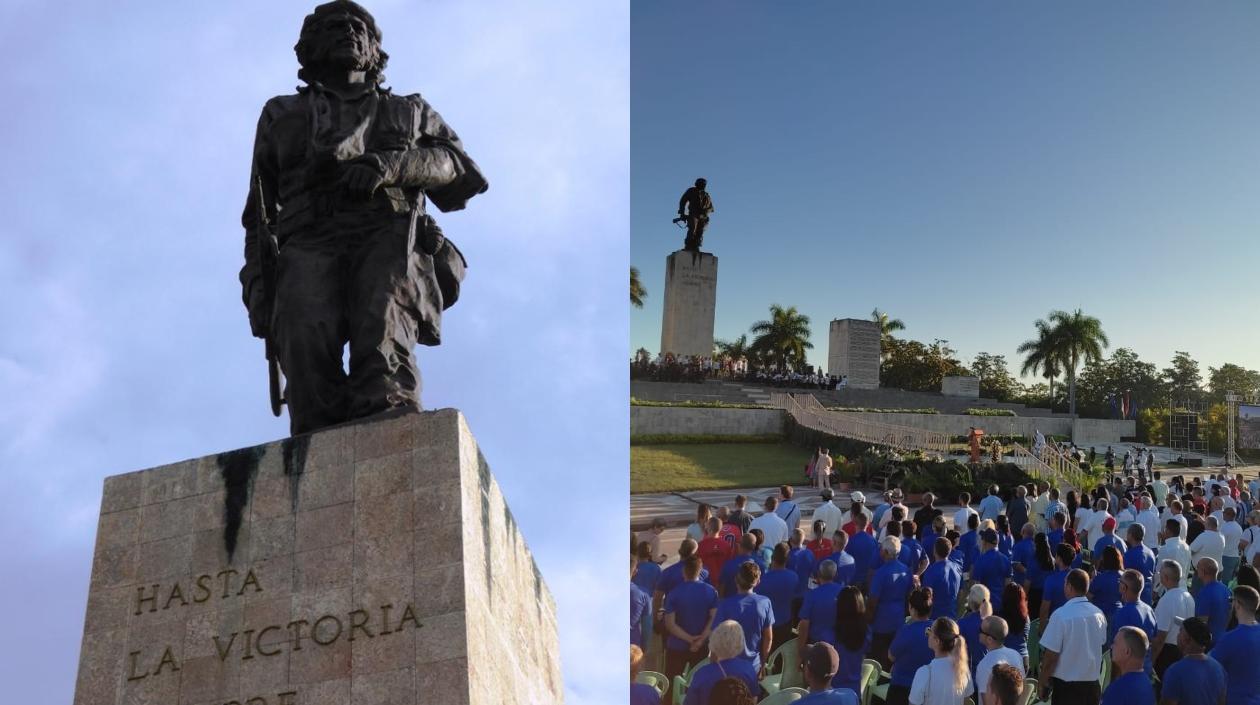 Estatua en honor a Ernesto 'Che' Guevara. 