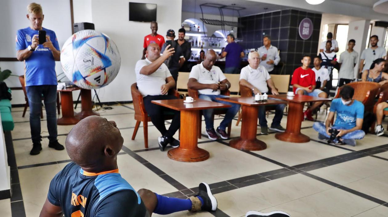 Momento en el que impone el récord. 