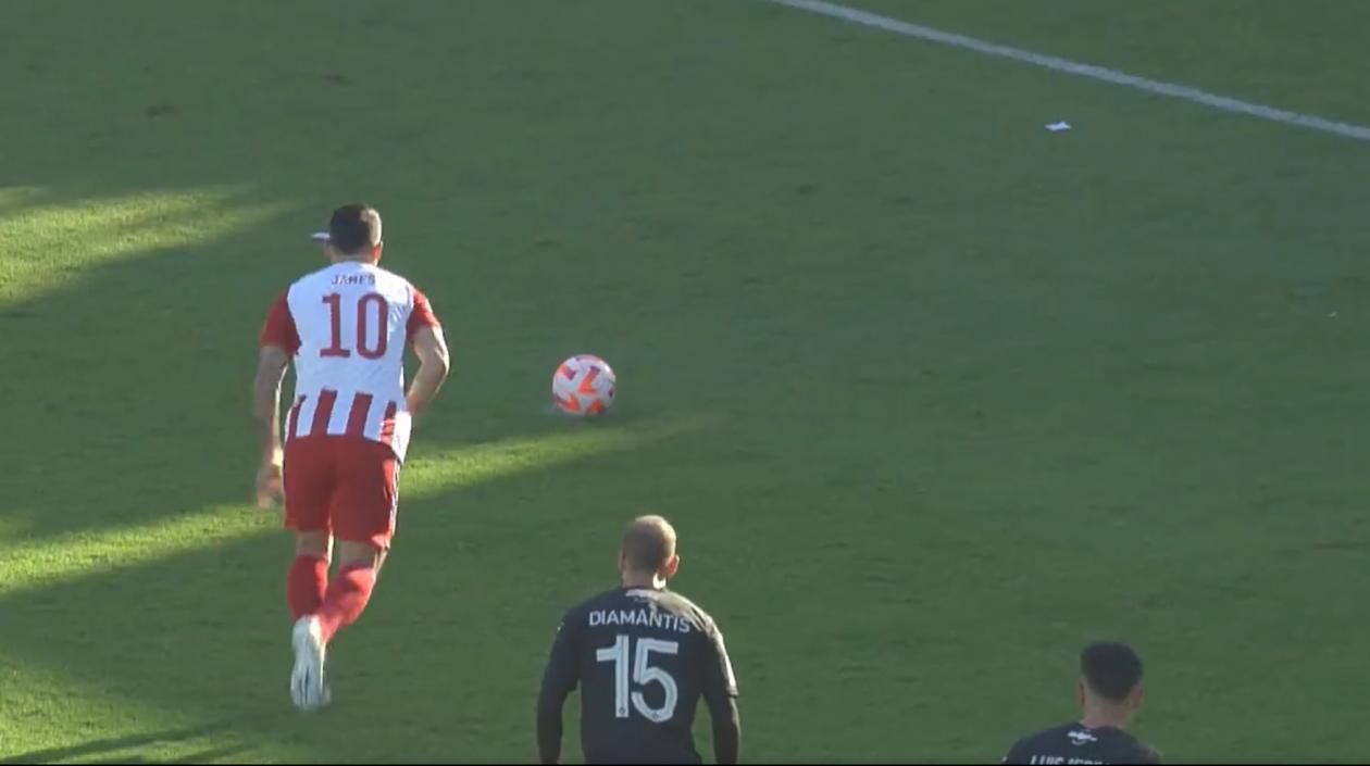James Rodríguez, jugador colombiano. 