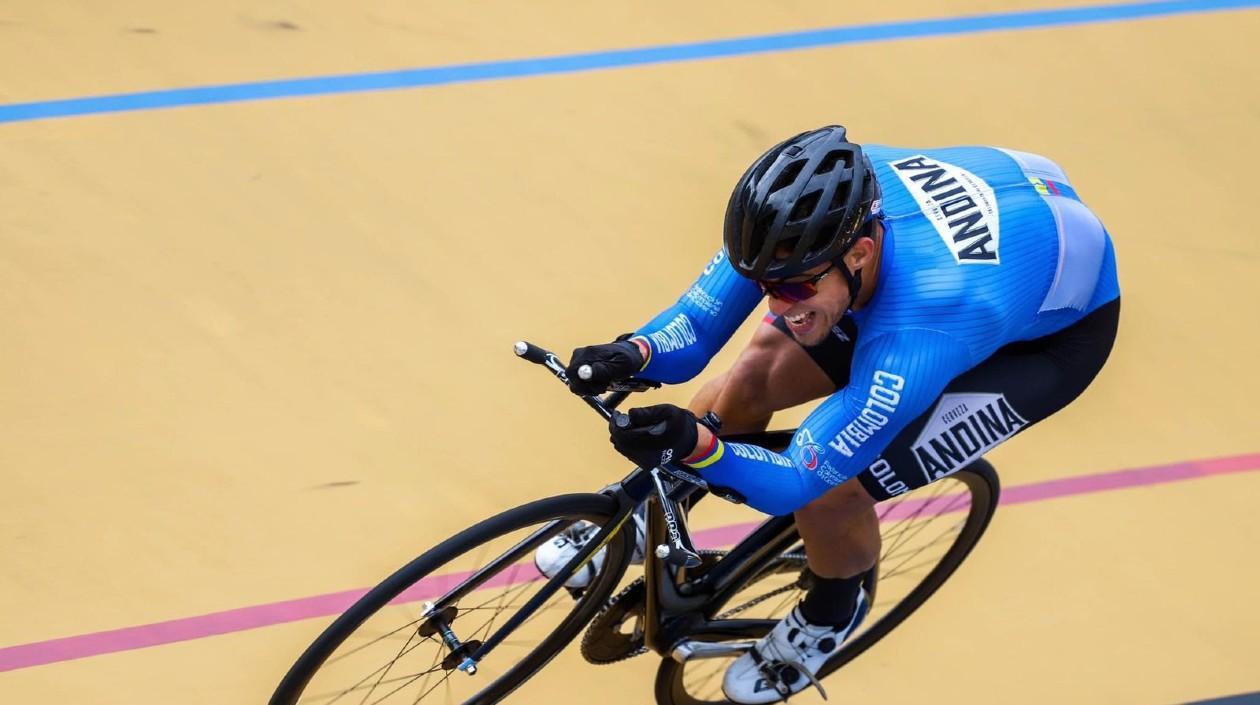 Cristian Ortega, ciclista barranquillero. 