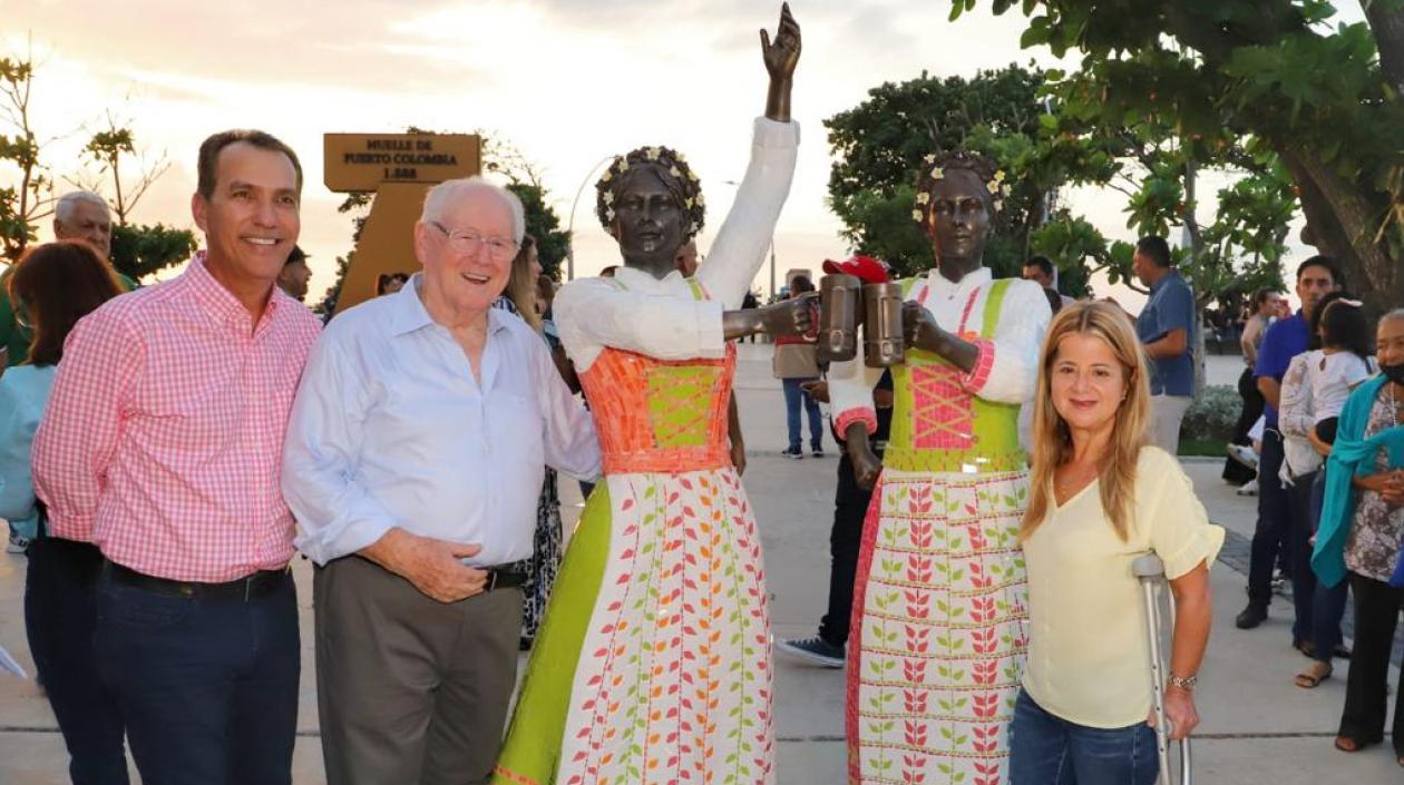 Gobernadora del Atlántico, Elsa Noguera en Puerto Colombia.