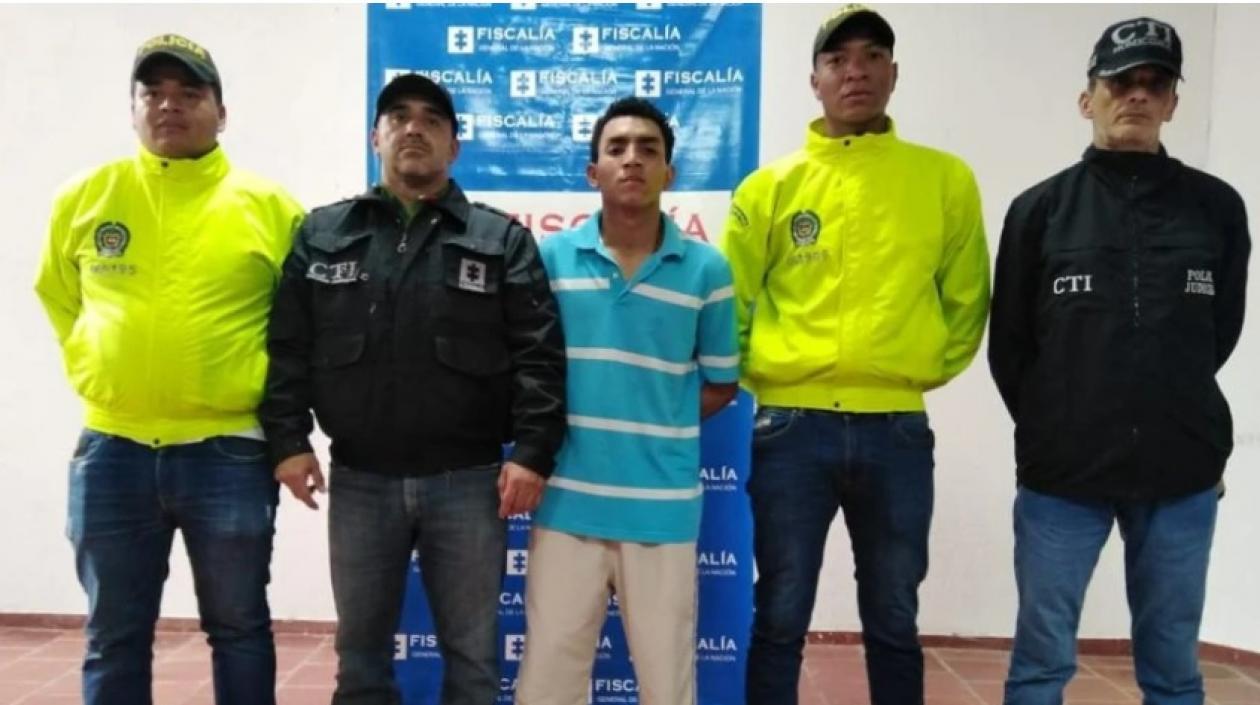 Gustavo Adolfo Gámez, presunto asesino del joven de 15 años.