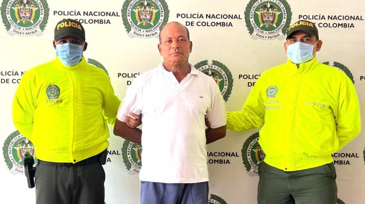 José Ortiz Villa al momento de su captura.