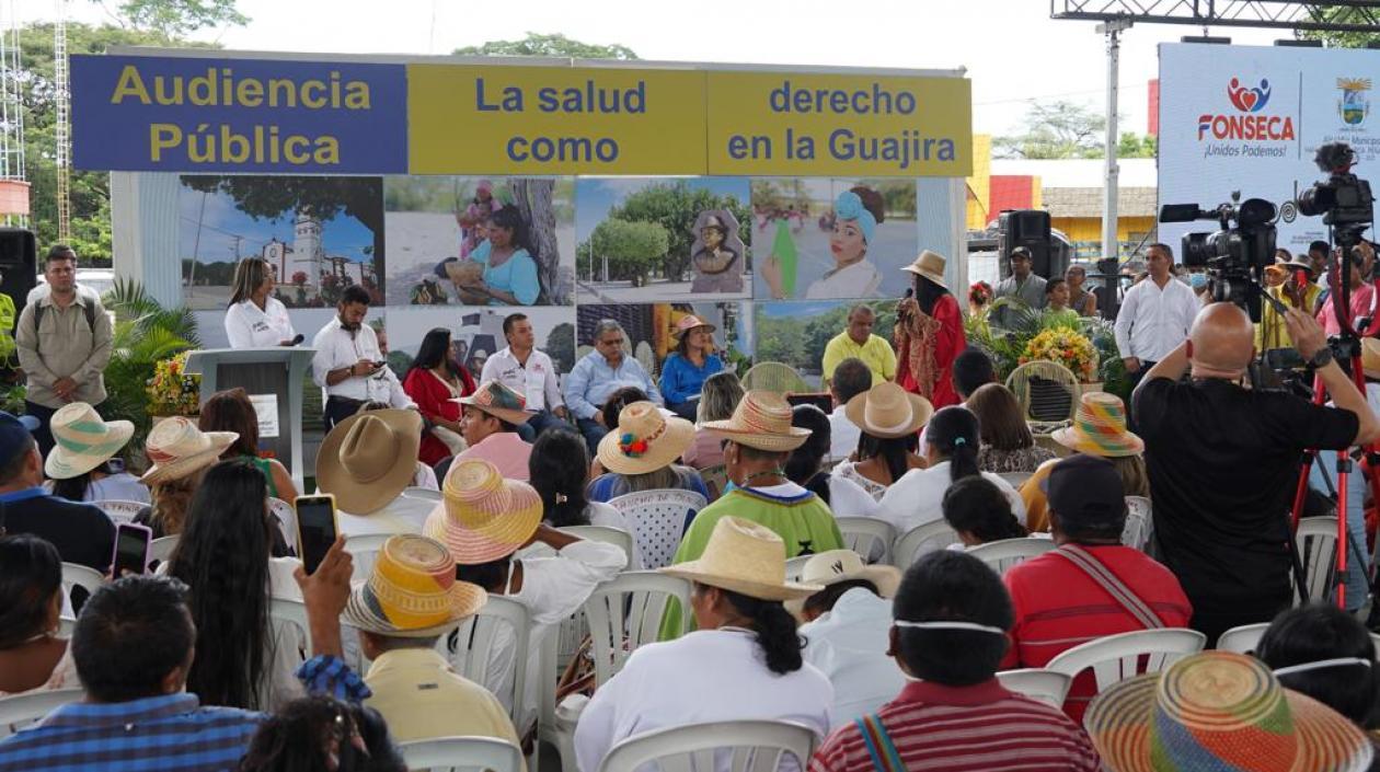 Visita de la Ministra de Salud en el municipio de Fonseca.