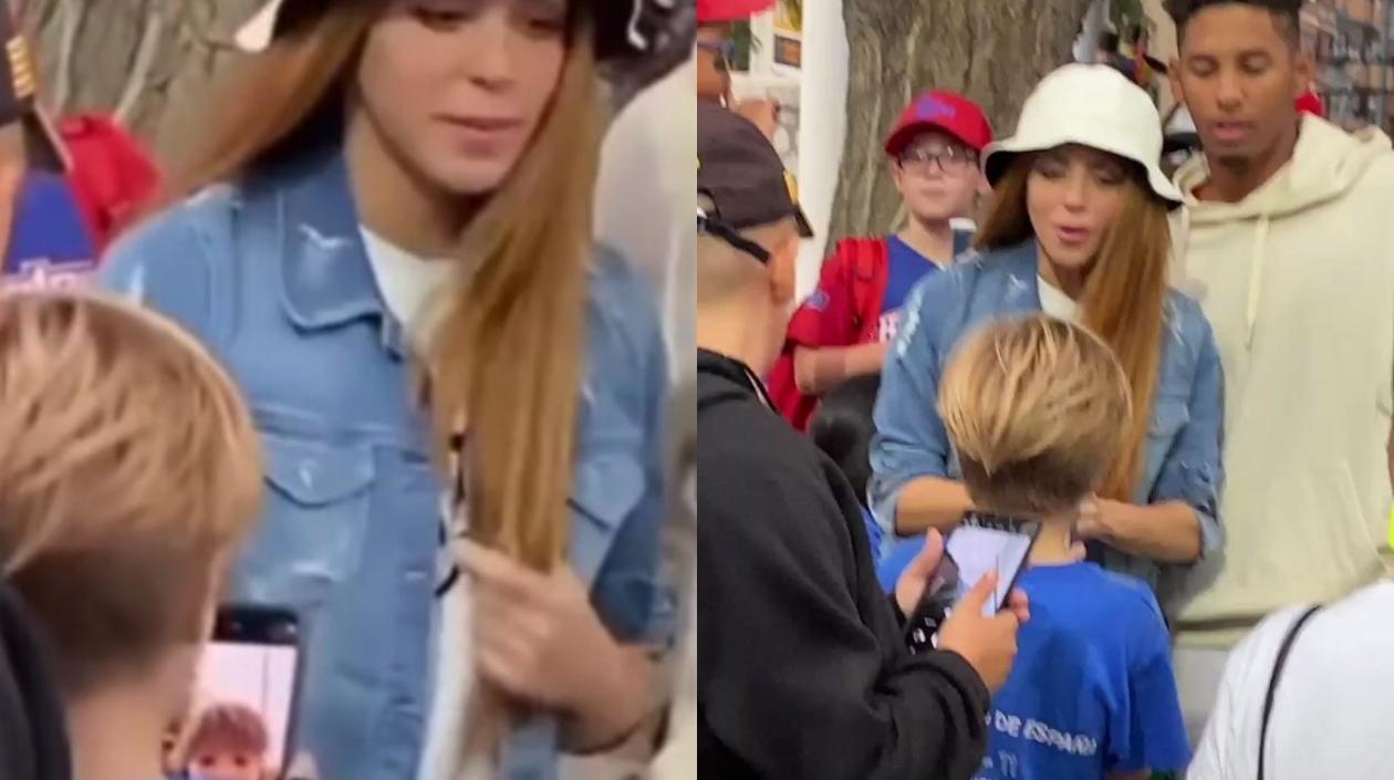 Shakira y su hijo Sasha. 