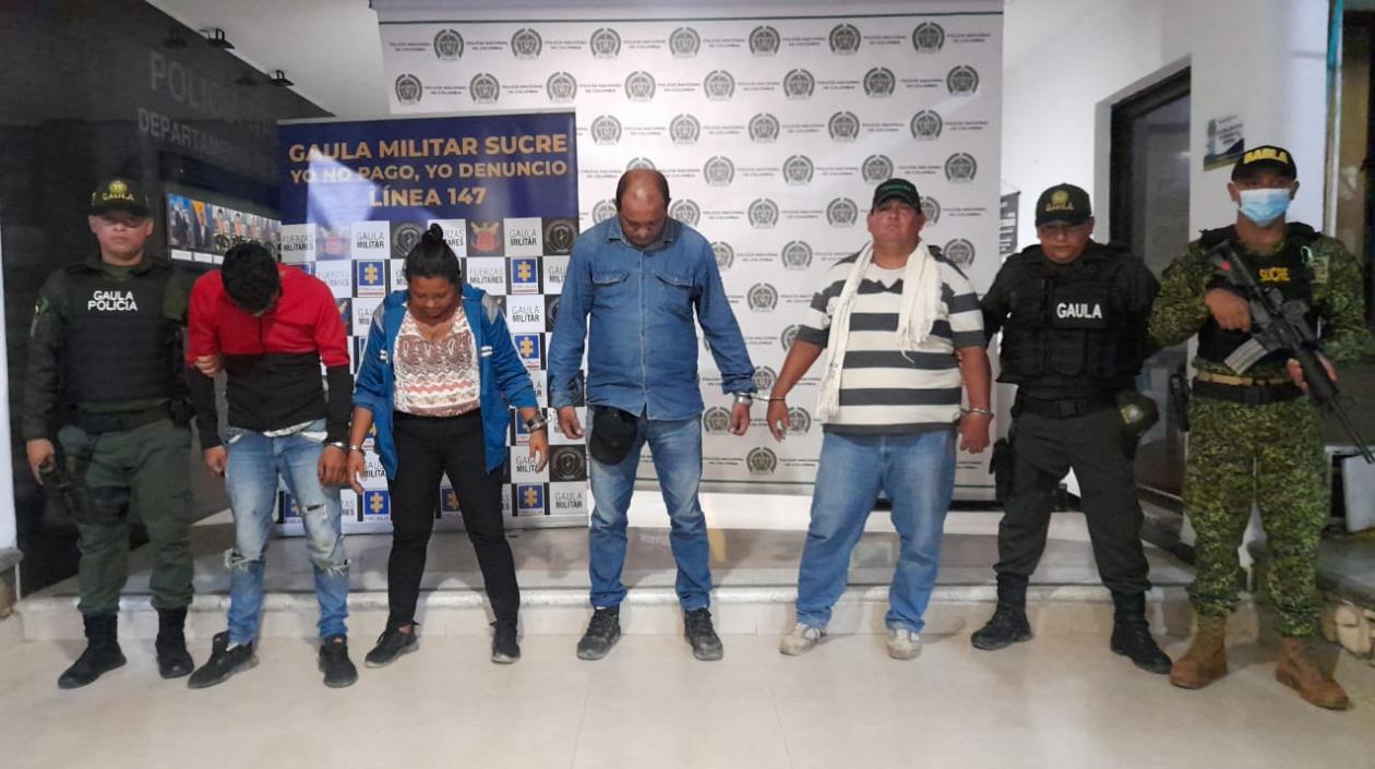 Captura de presuntos integrantes del Clan del Golfo en Sucre