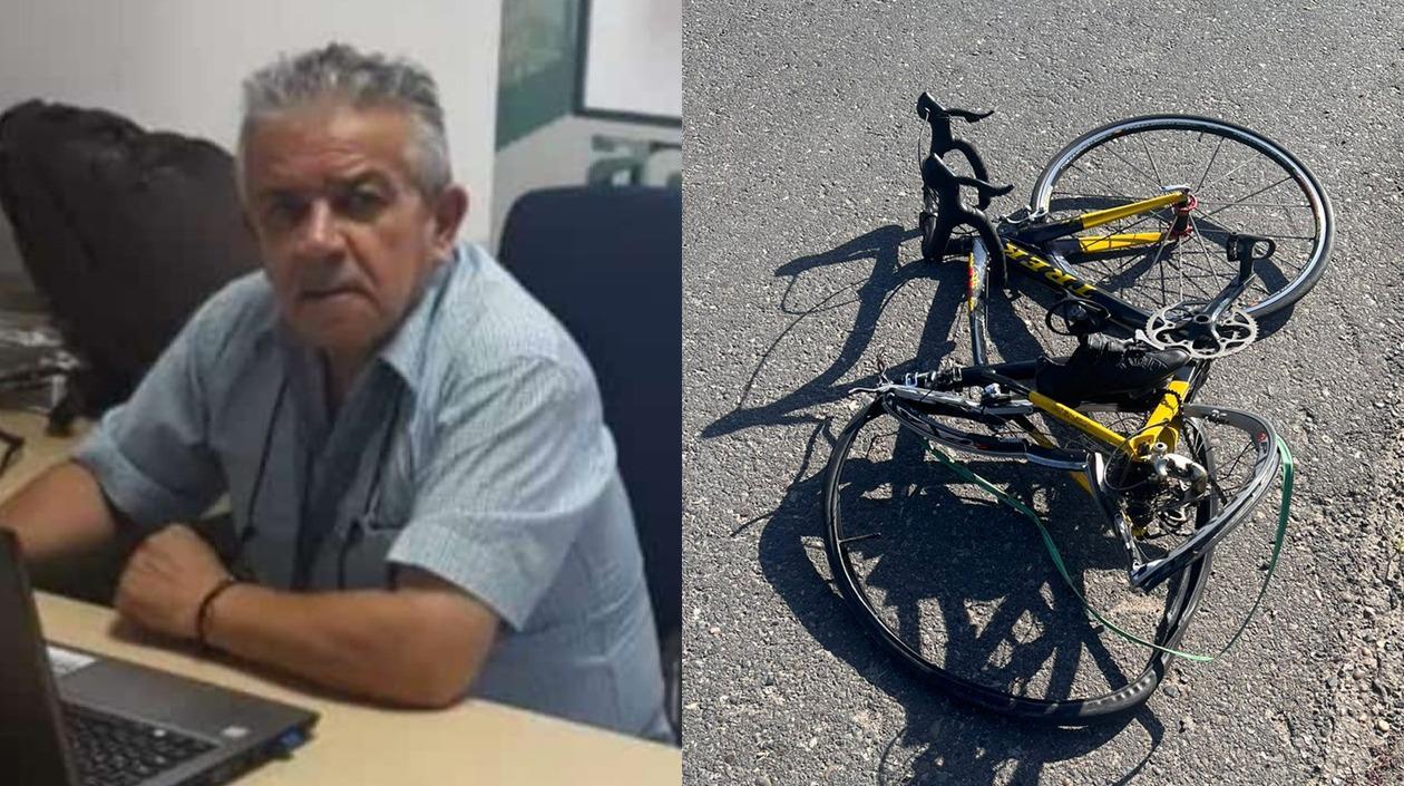 Luis Fernando Cortázar Ávila se movilizaba en esta bicicleta cuando fue arrollado por el vehículo. 