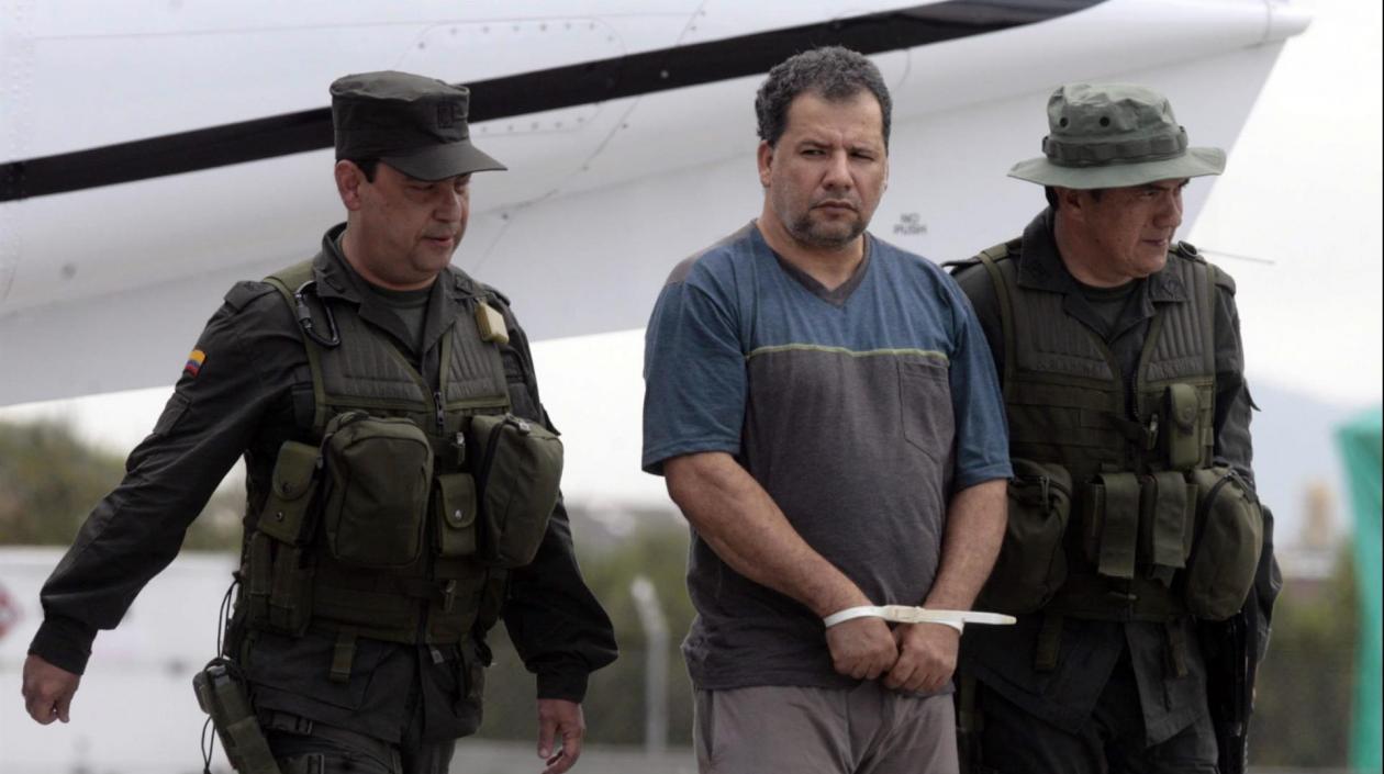 Alias 'Don Mario' el día de su extradición a Estados Unidos.