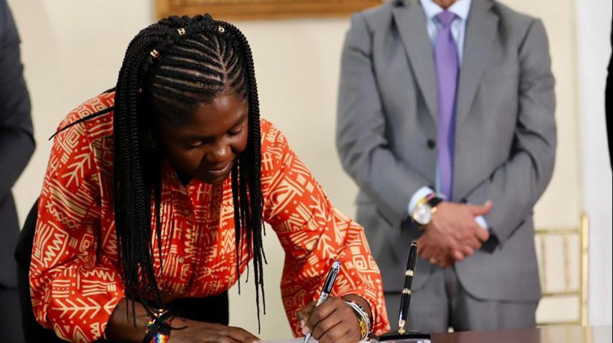 La Vicepresidenta Francia Márquez.