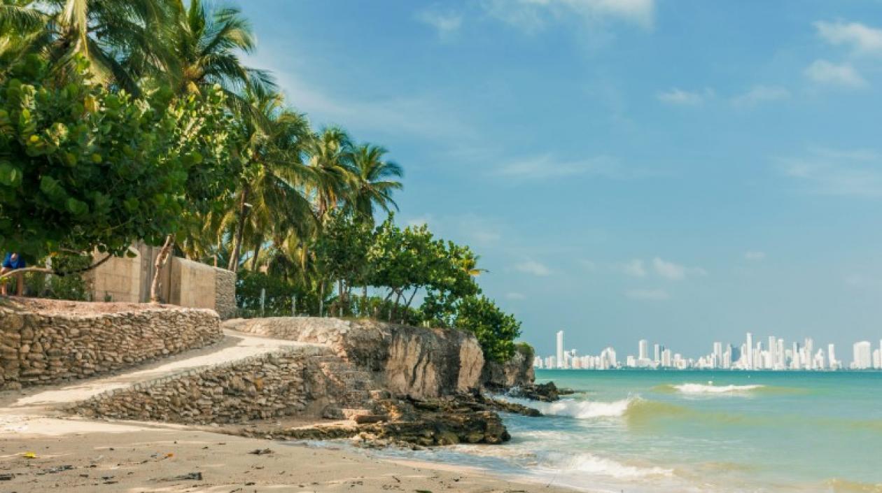 Imagen de la isla Tierra Bomba en Cartagena.