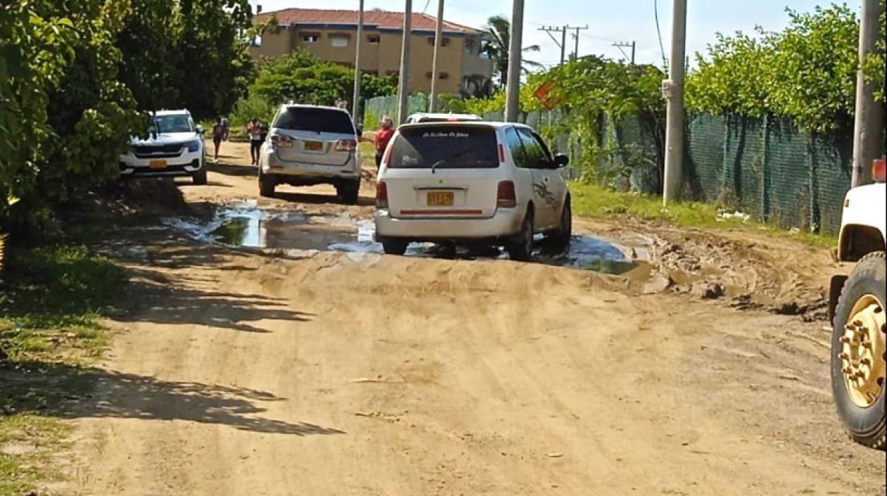 Estado en que se encuentra la vía de acceso.