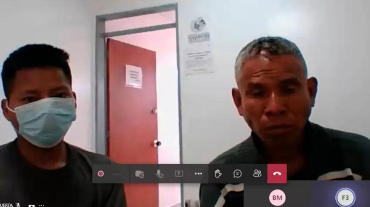 Los dos indígenas capturados.