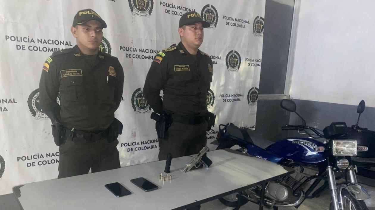 Los celulares incautados.