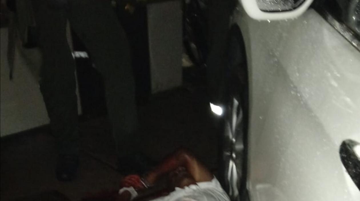 Uno de los presuntos delincuentes.