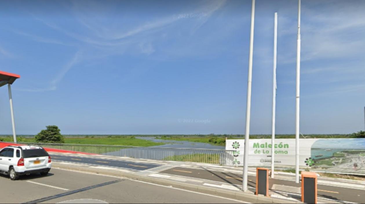 Aspecto de la zona donde fue hallado el cuerpo flotando. 