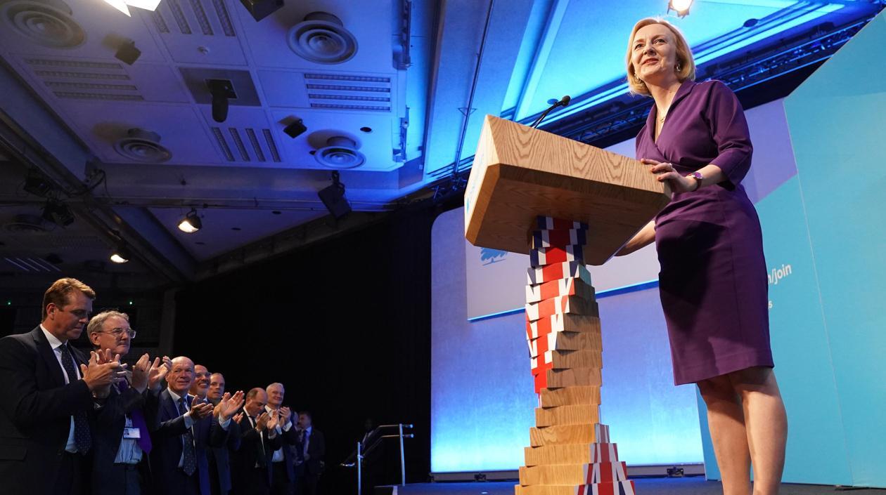 La conservadora Liz Truss.