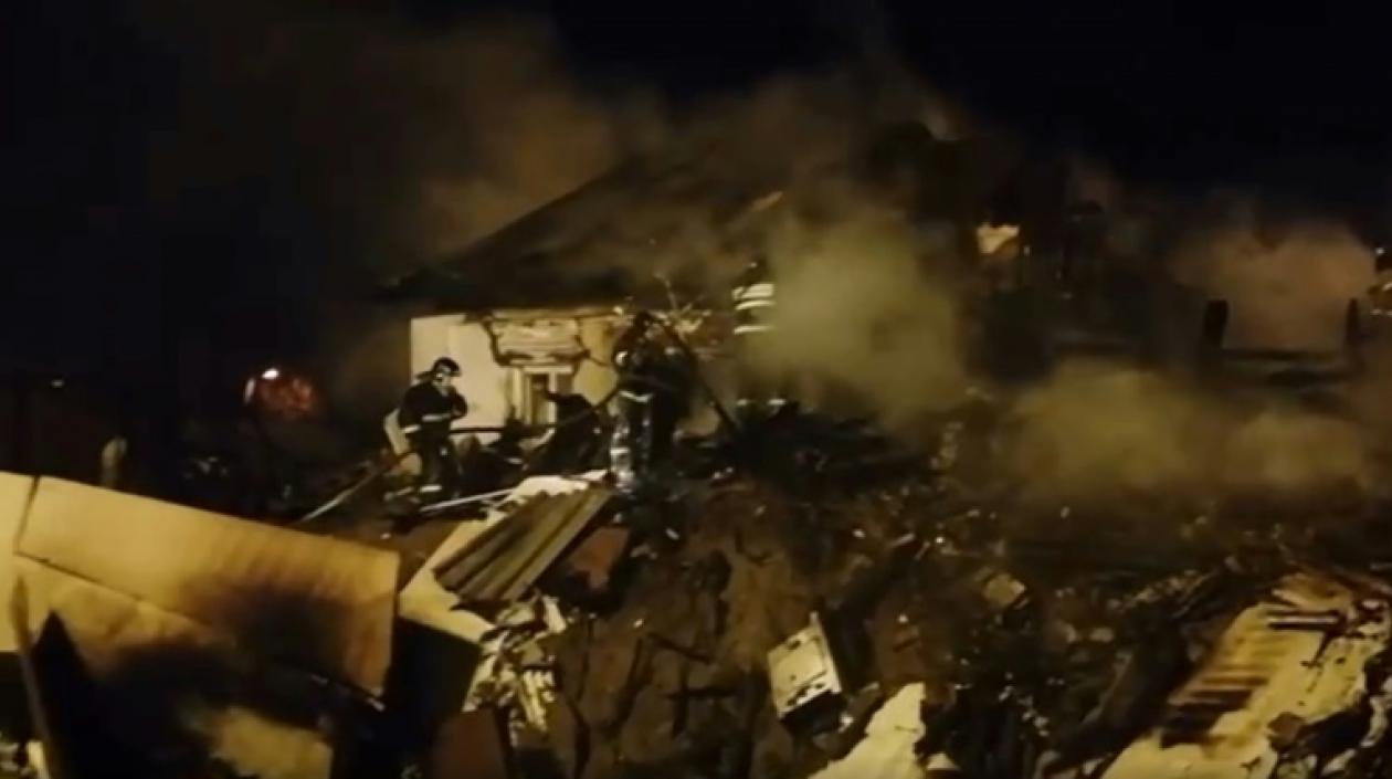 Momentos del accidente.