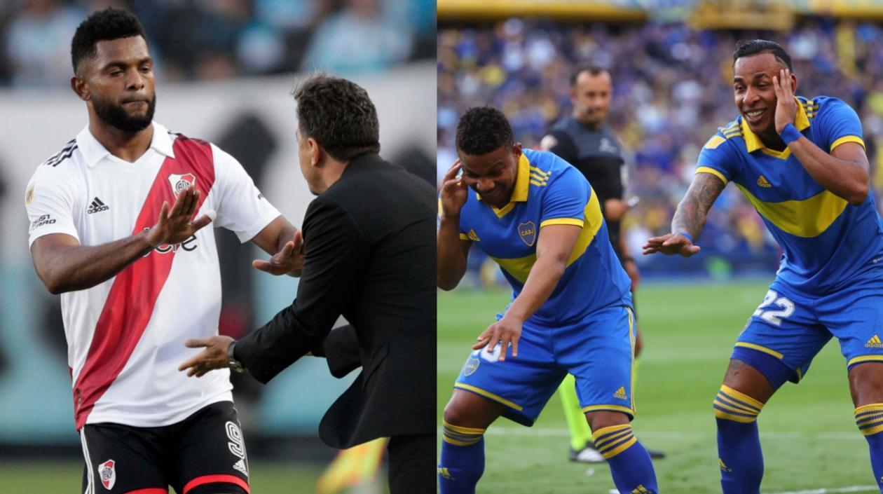 Miguel Borja, Frank Fabra y Sebastián Villa.