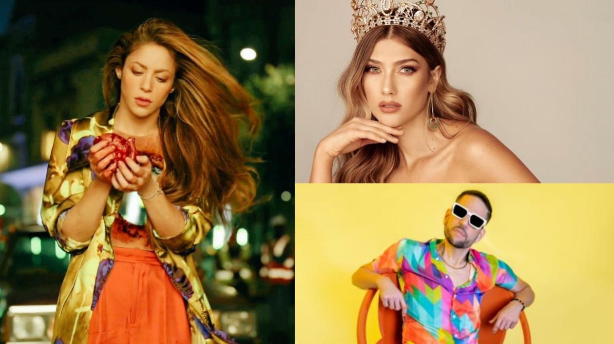 Shakira,  María Fernanda Aristizabal y Juancho De La Espriella.