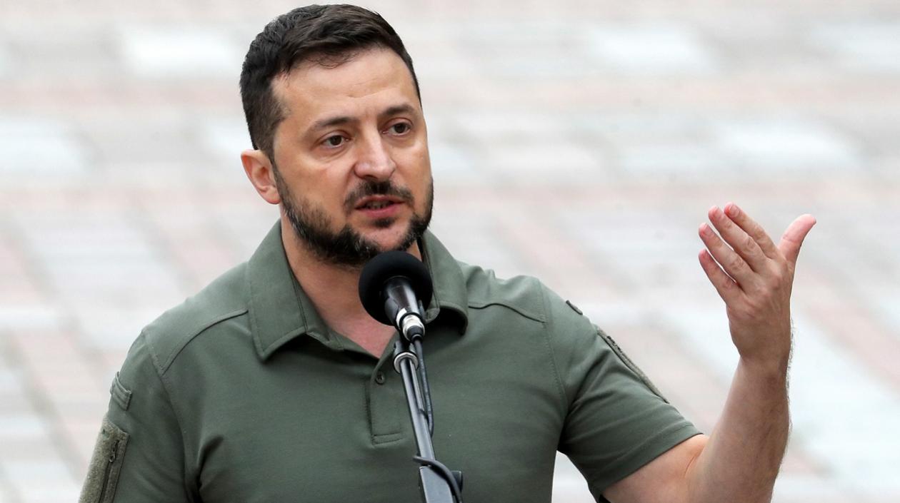 El presidente de Ucrania, Volodímir Zelenski.