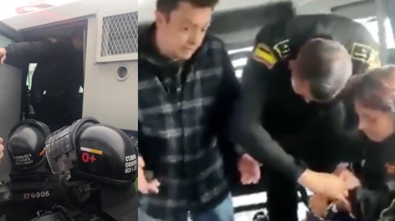 Integrantes de la 'Primera línea' tras ser capturados