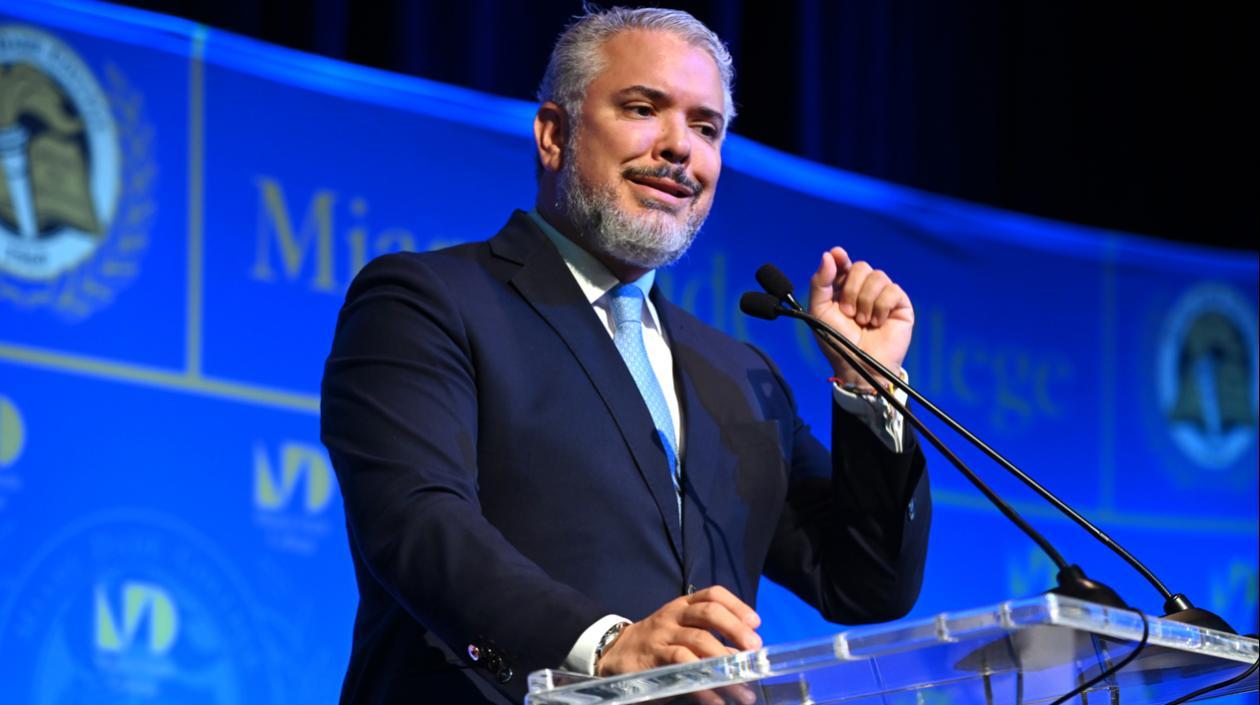 El expresidente de Colombia Iván Duque.
