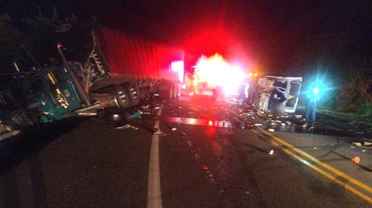 Los dos vehículos implicados en el accidente. 