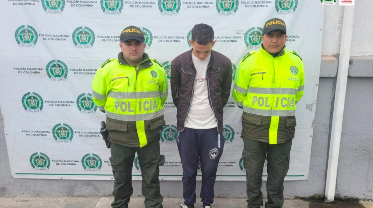 Giovany Andrés Madrid Pantoja, alias ‘19’, fue capturado por la Policía en Bogotá. 
