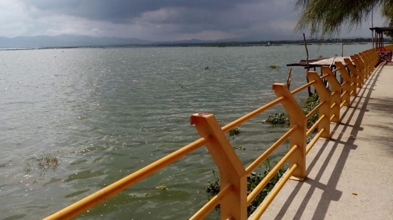 Aspecto del Embalse del Guájaro. 