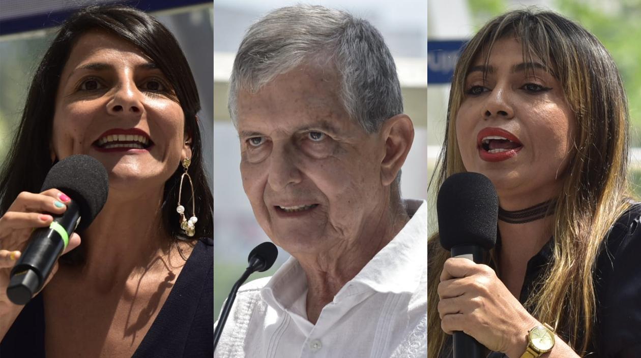 Ministra Irene Vélez, Norman Alarcón y Dina Luz Pardo